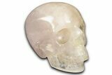 Bargain, Realistic Rose Quartz Crystal Skull - Brazil #382123-1